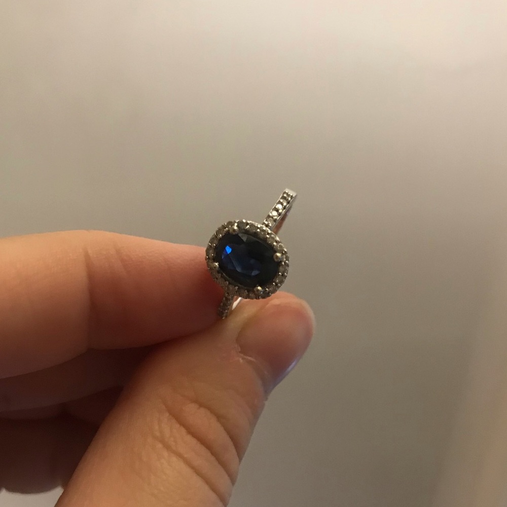 Sapphire Diamond Ring
